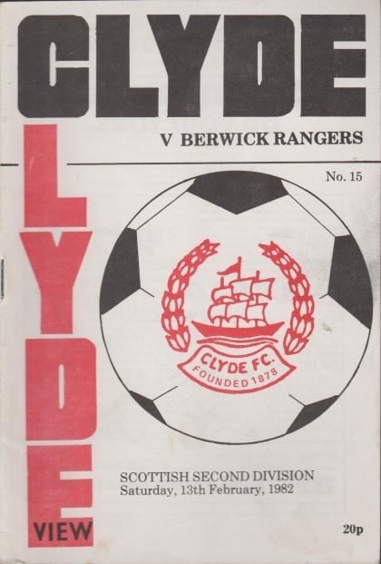 Clyde v Berwick Rangers 13-Feb-1982
