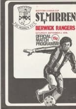 St Mirren v Berwick Rangers  02-Sep-1978