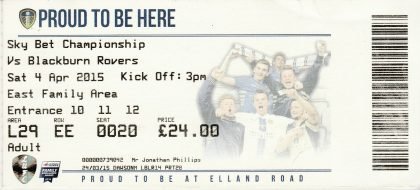 Leeds United v Blackburn Rovers 04-Apr-2015