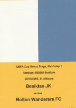 Besiktas v Bolton Wanderers   20-Oct-2005