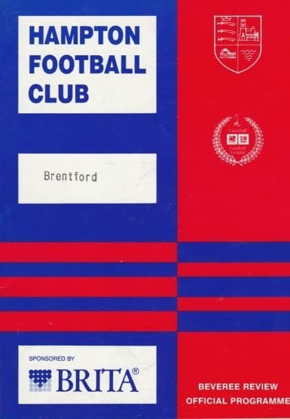 Hampton v Brentford   02-Jan-1991