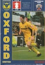 Oxford United v Cheltenham Town   13-Dec-2005