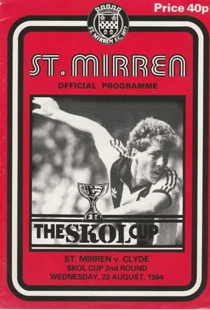 St Mirren v Clyde  22-Aug-1984