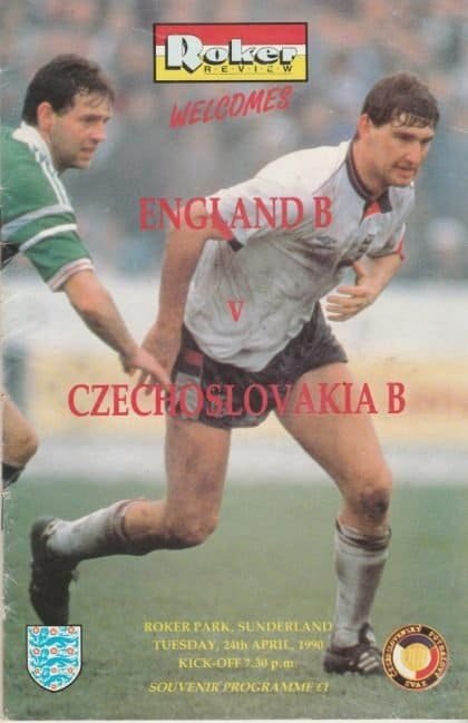 England B v Czechoslovakia B  24-Apr-1990