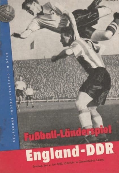 East Germany v England 02-Jun-1963