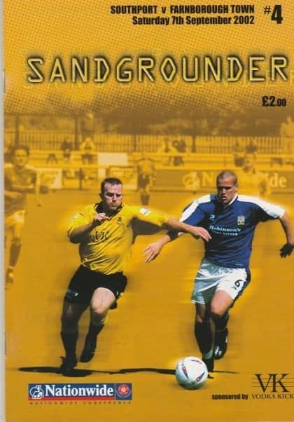 Southport v Farnborough Town  07-Sep-2002