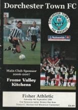 Dorchester Town v Fisher Athletic  09-Sep-2006