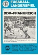 East Germany v France  19-Nov-1986
