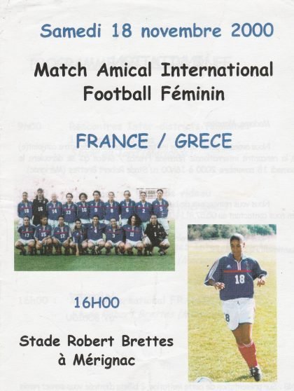 France Ladies v Greece Ladies  18-Nov-2000