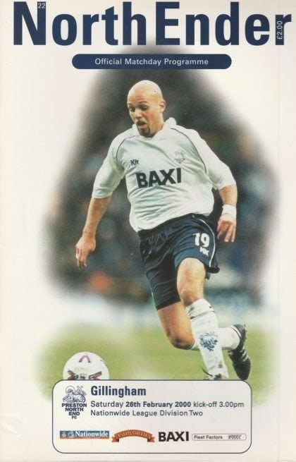 Preston North End v Gillingham  26-Feb-2000