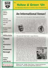 Hitchin Town v Hampton & Richmond Borough  17-Feb-2001