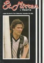 St Mirren v Heart of Midlothian 08-Sep-1982