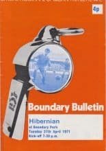 Oldham Athletic v Hibernian 27-Apr-1971