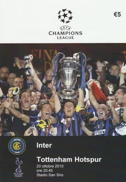 Inter Milan v Tottenham Hotspur  20-Oct-2010