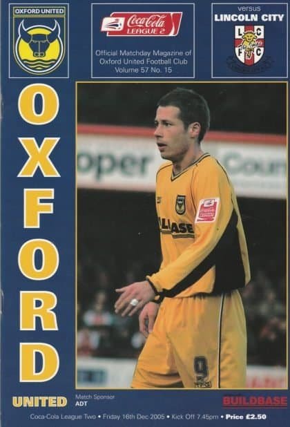 Oxford United v Lincoln City 16-Dec-2005