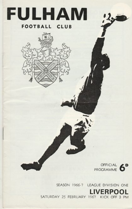 Fulham v Liverpool 25-Feb-1967