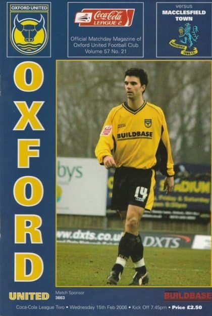 Oxford United v Macclesfield Town  15-Feb-2006