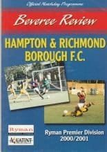 Hampton & Richmond Borough v Maidenhead United  23-Dec-2000