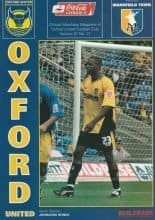 Oxford United v Mansfield Town  31-Dec-2005