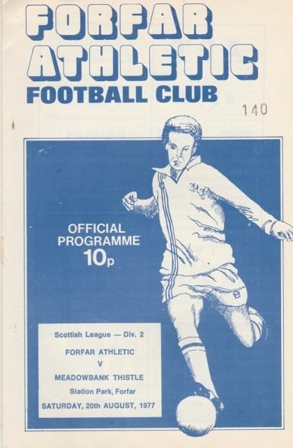 Forfar Athletic v Meadowbank Thistle 20-Aug-1977