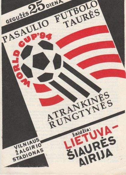 Latvia v Northern Ireland 02-Jun-1993