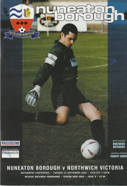 Nuneaton Borough v Northwich Victoria  24-Sep-2002