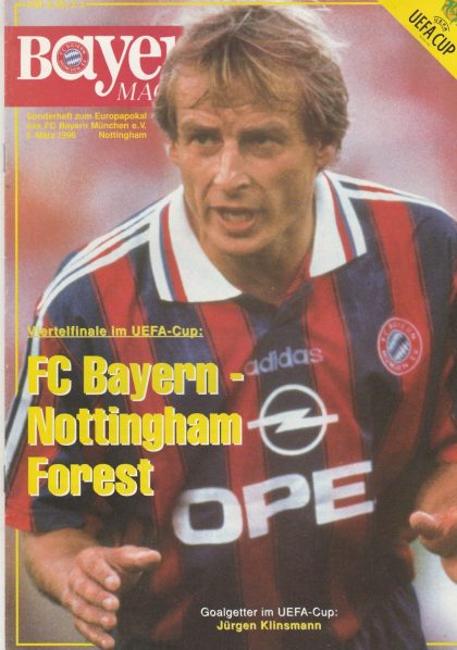 Bayern Munich v Nottingham Forest  05-Mar-1986