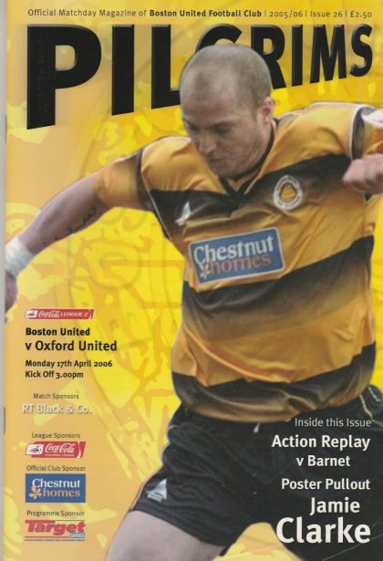 Boston United v Oxford United  17-Apr-2006