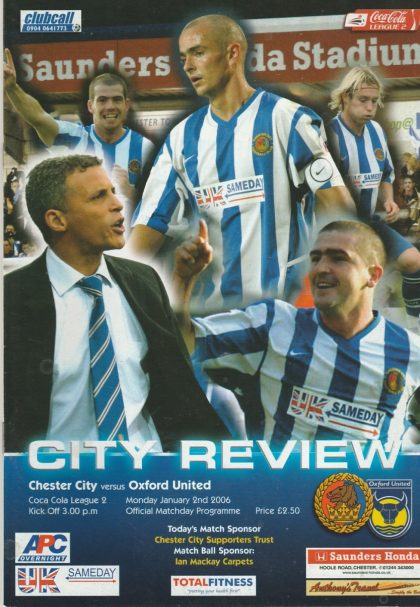 Chester City v Oxford United 02-Jan-2006