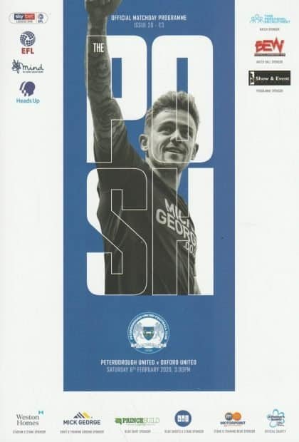 Peterborough United v Oxford United  08-Feb-2020