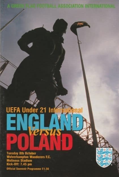 England u21 v Poland u21  08-Oct-1996