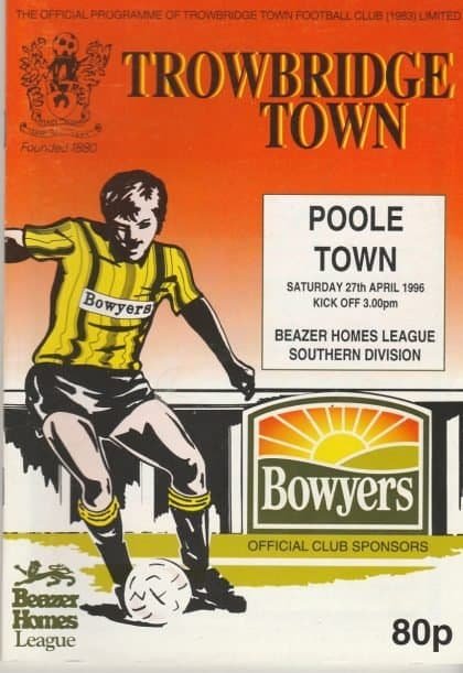 Trowbridge Town v Poole Town 27-Apr-1996