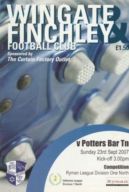Wingate & Finchley v Potter Bar Town  23-Sep-2007