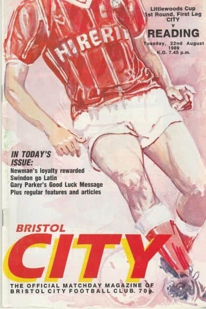 Bristol City v Reading 22-Aug-1989