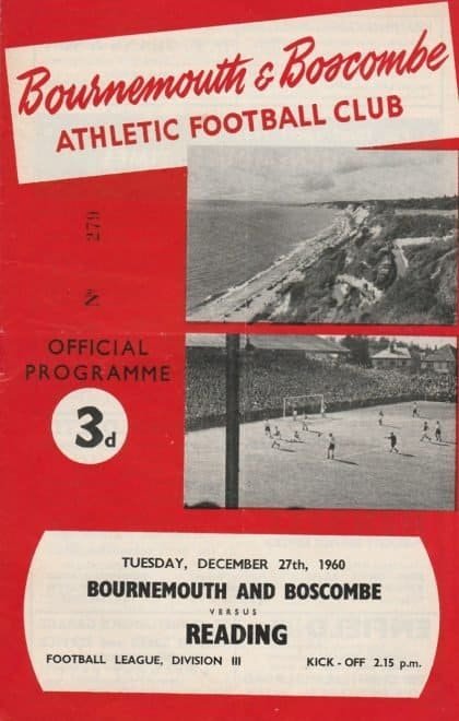 AFC Bournemouth v Reading 27-Dec-1960