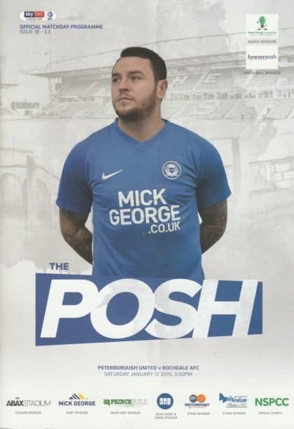 Peterborough United v Rochdale   12-Jan-2019
