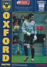 Oxford United v Rushden & Diamonds  10-Sep-2005