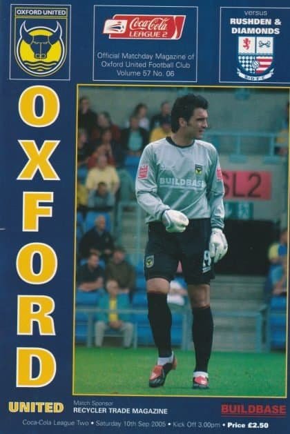 Oxford United v Rushden & Diamonds  10-Sep-2005