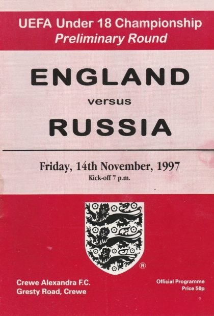 England u18 v Russia u18    14-Nov-1997
