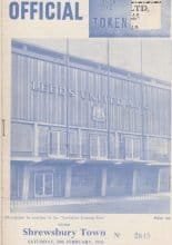 Leeds United v Shewsbury Town   20-Feb-1965
