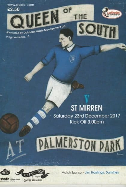 Queen of the South v St Mirren  23-Dec-2017