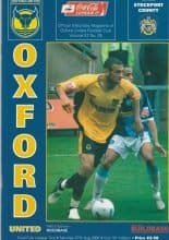 Oxford United v Stockport County 27-Aug-2005