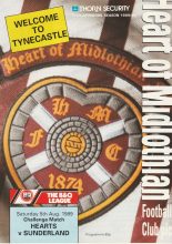 Heart of Midlothian v Sunderland 05-Aug-1989