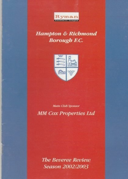 Hampton & Richmond Borough v Sutton United 14-Dec-2002