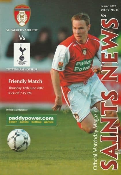 St Patrick's Athletic v Tottenham Hotspur   12-Jun-2007