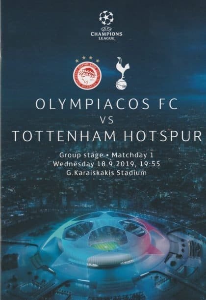 Olympiakos v Tottenham Hotspur   18-Sep-2019