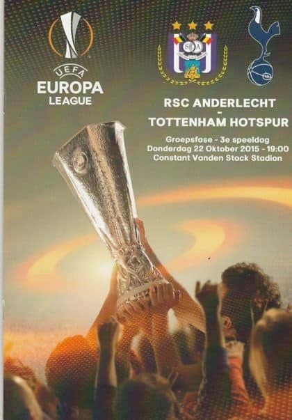 Anderlecht v Tottenham Hotspur 22-Oct-2015
