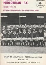 Heart of Midlothian v Tottenham Hotspur 07-Aug-1971