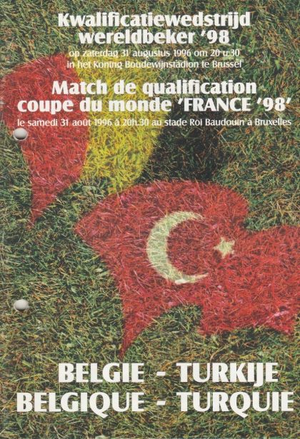 Belgium v Turkey  31-Aug-1996