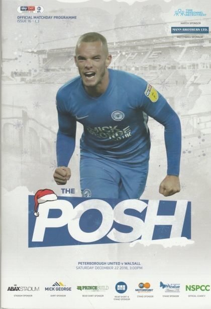 Peterborough United v Walsall   22-Dec-2018